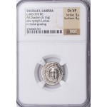 NGC Ch VF Ancient Thessaly Larissa Horse Silver Drachm 400-370 B.C. 